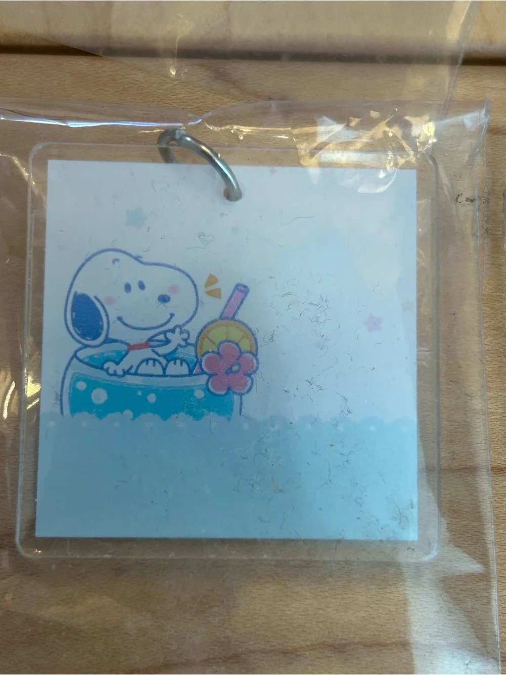 NIP New Snoopy food snacks treats 6 pc lot acrylic resin keychains bag charms